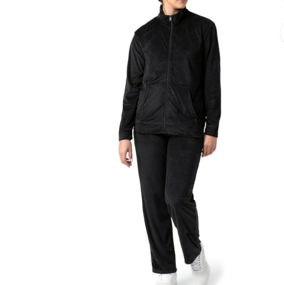 Athletic Works Pants & Jumpsuits New Athletic Works Black Velour